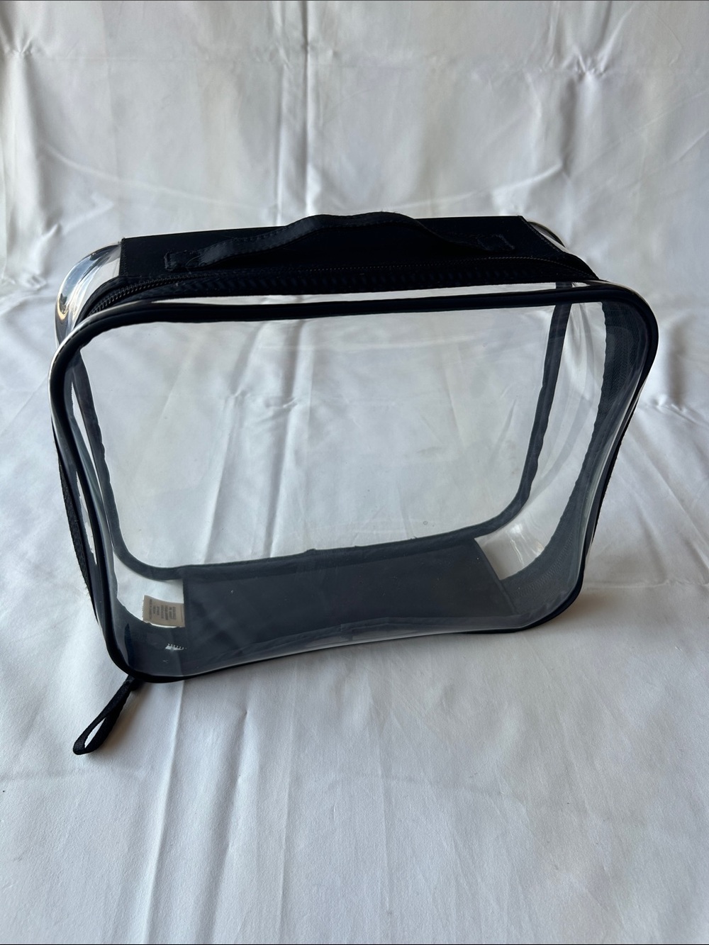 Vera Bradley Clear Cosmetic Bag with Black Trim